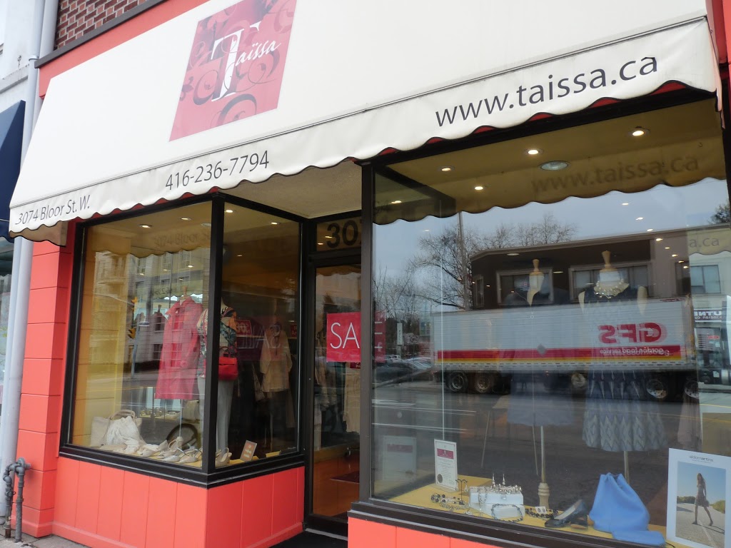 Taissa Boutique | 3074 Bloor St W, Etobicoke, ON M8X 1C8, Canada | Phone: (416) 236-7794