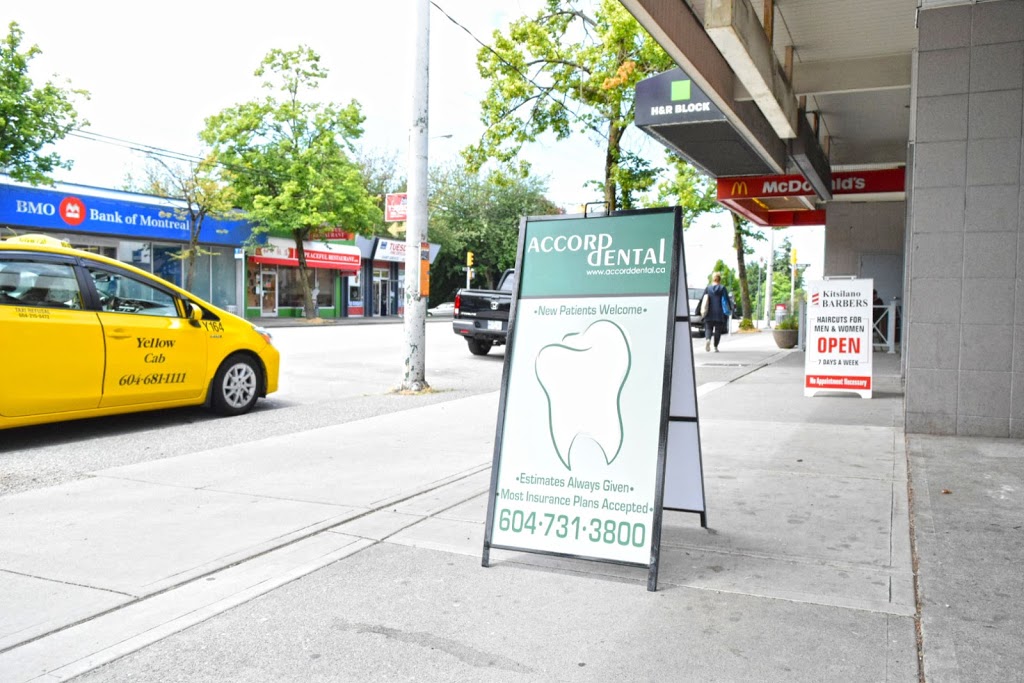 Accord Dental Clinic | 2385 W 4th Ave, Vancouver, BC V6K 1P2, Canada | Phone: (604) 731-3800