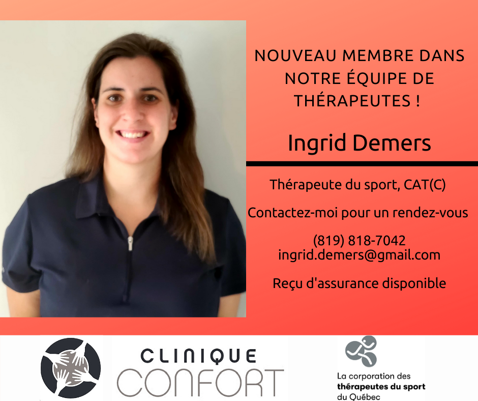 Clinique Confort Masso/Kinésithérapie, Orthothérapie, Thérapie d | 746 Rue Saint-Pierre, Drummondville, QC J2C 3X1, Canada | Phone: (819) 313-2794