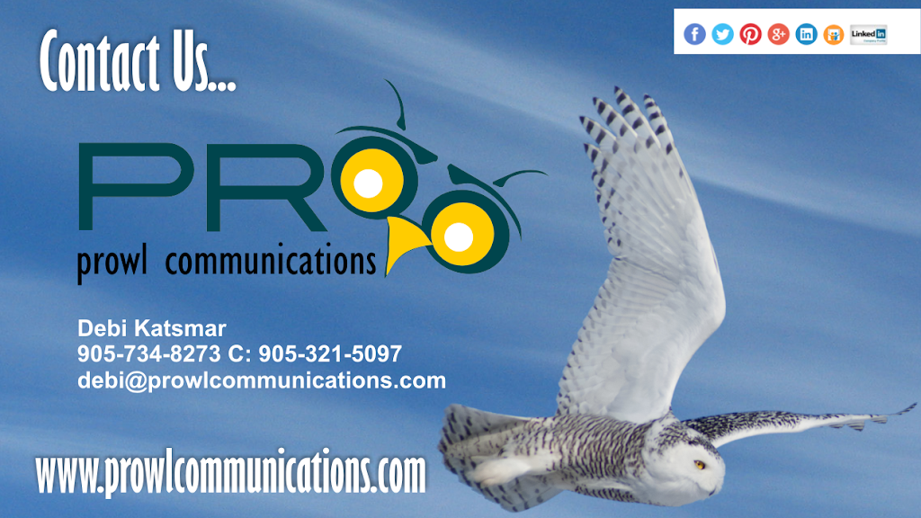 PRowl Communications | 27 Sparrow Dr, Welland, ON L3C 0A6, Canada | Phone: (905) 734-8273