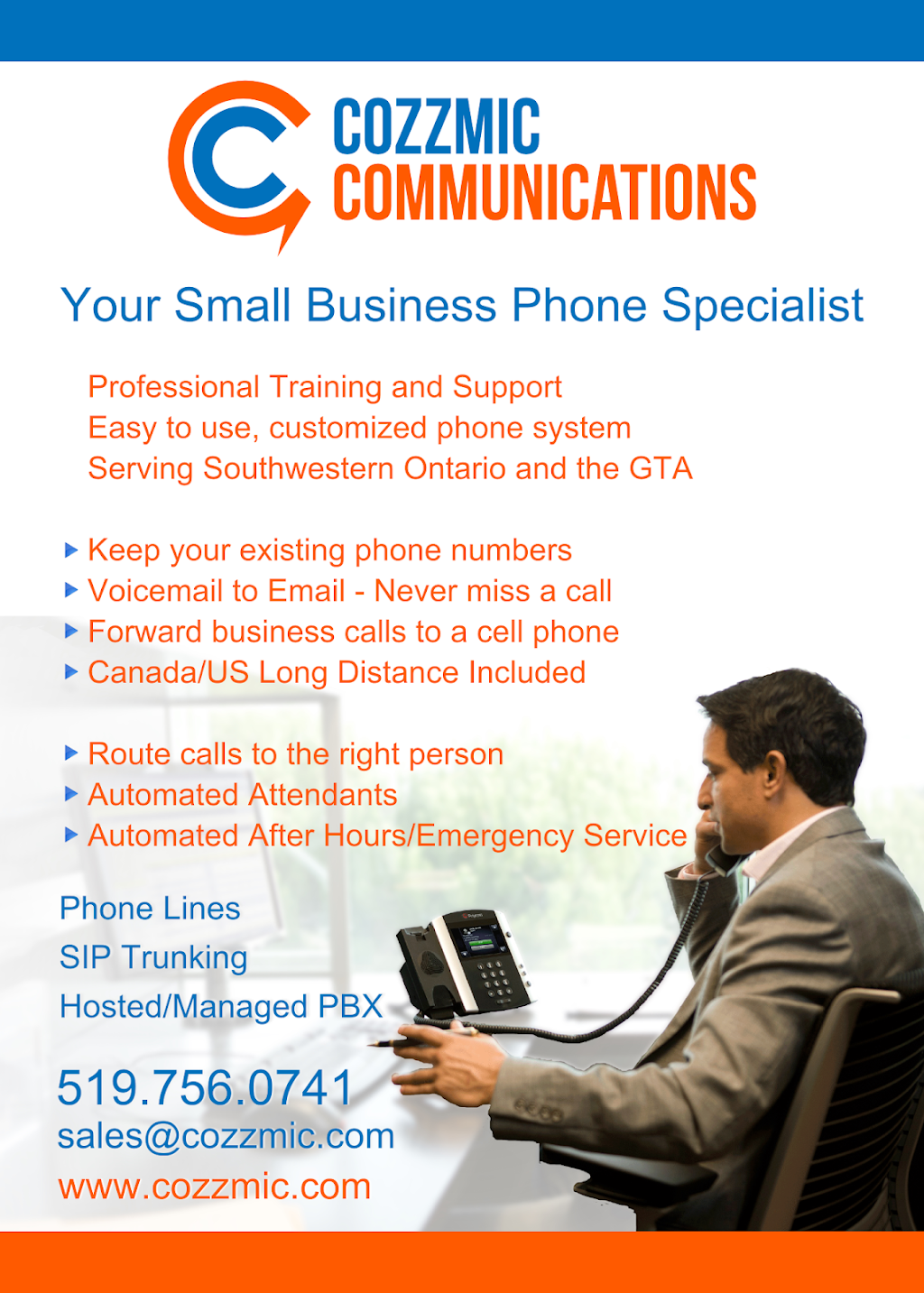 Cozzmic - Communications, Technology, Security | 20 Ryan Pl #3, Brantford, ON N3S 7S1, Canada | Phone: (519) 752-3553