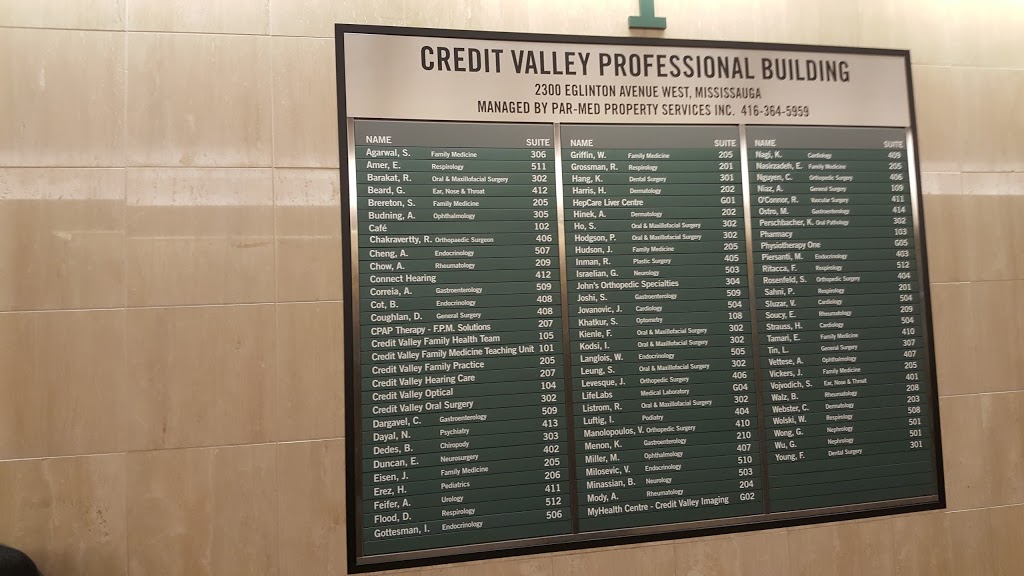 Credit Valley Professional Building Inc | 2300 Eglinton Ave W, Mississauga, ON L5M 2V8, Canada | Phone: (905) 820-5457