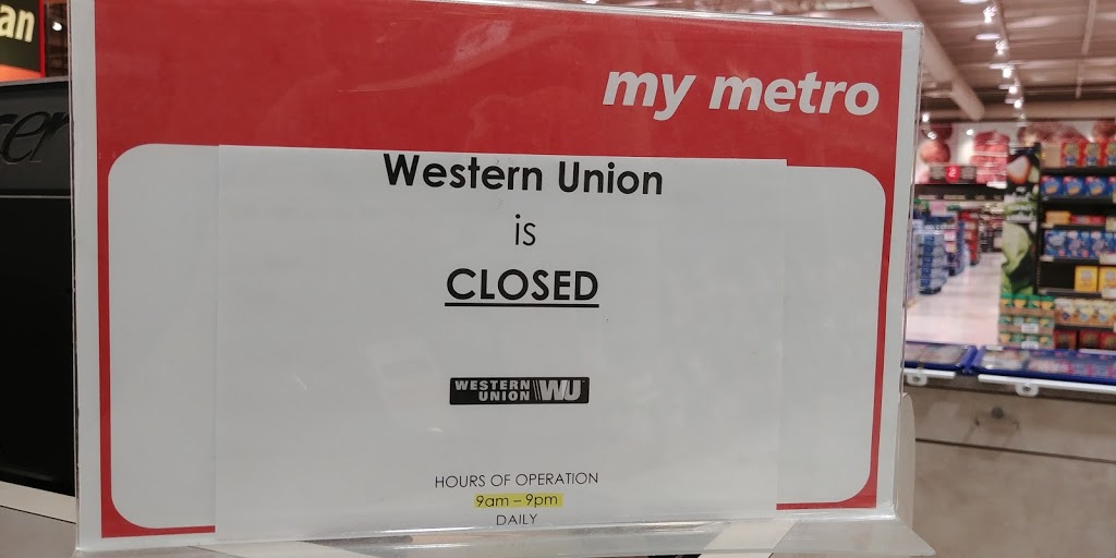 Western union agent location metro customer service counter 1050
