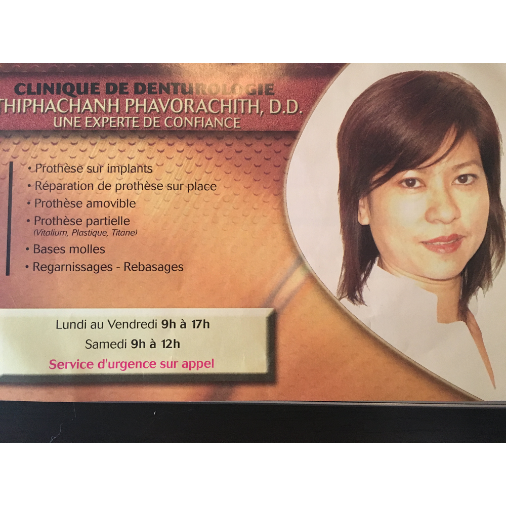 Clinique de Denturologie Phavorachith Thiphachanh | 786 Rue Fréchette, Longueuil, QC J4J 5C9, Canada | Phone: (450) 651-8301