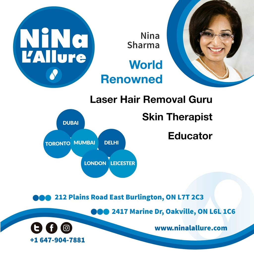 Nina LAllure Skin & Laser Experts | 212 Plains Rd E, Burlington, ON L7T 2C3, Canada | Phone: (647) 904-7881