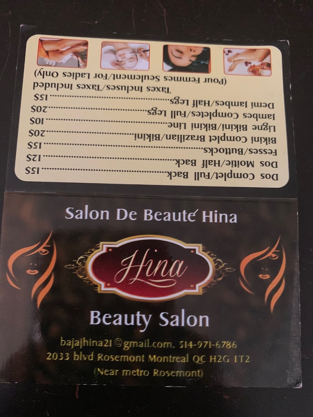 Hina beauty salon | 757 Rue Legendre E, Montréal, QC H2M 1H1, Canada | Phone: (514) 971-6786