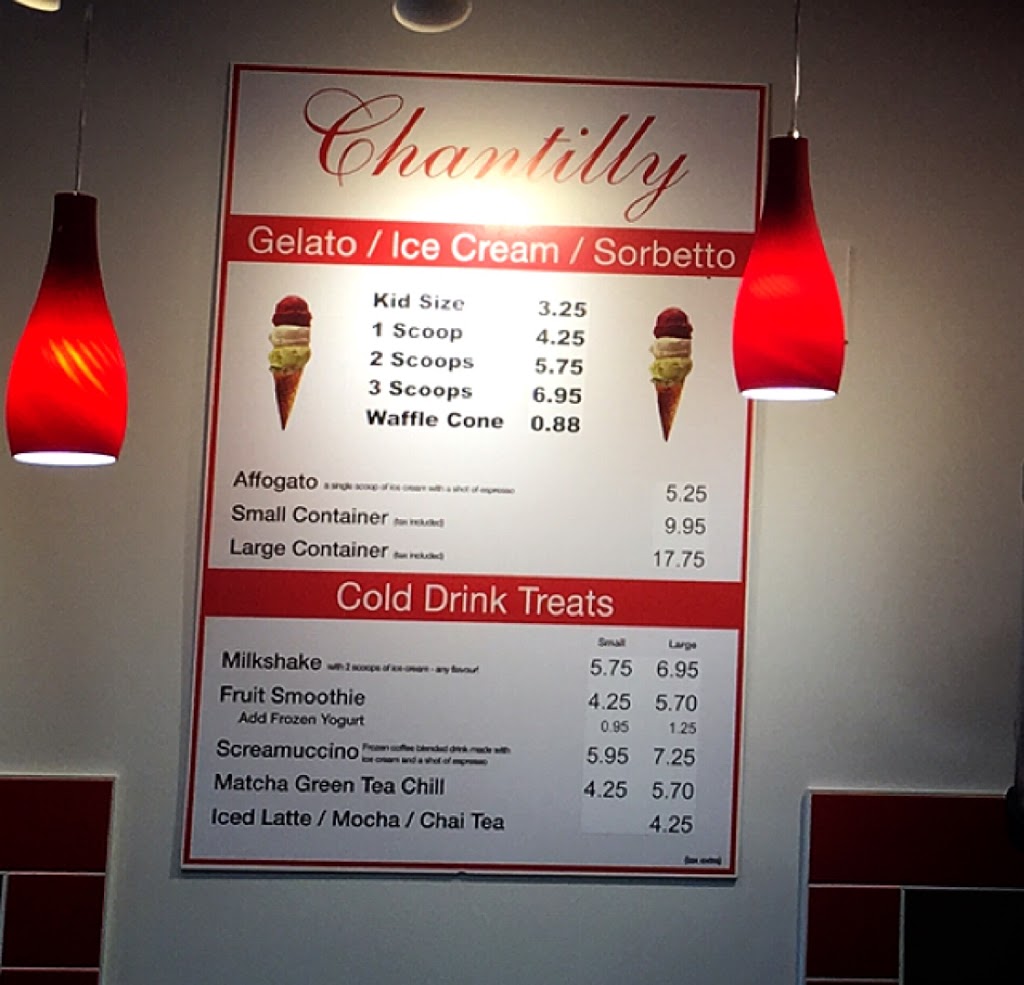 Chantilly Gelato & Cafe | 234 Esplanade Ave, Harrison Hot Springs, BC V0M 1K0, Canada | Phone: (604) 491-2001