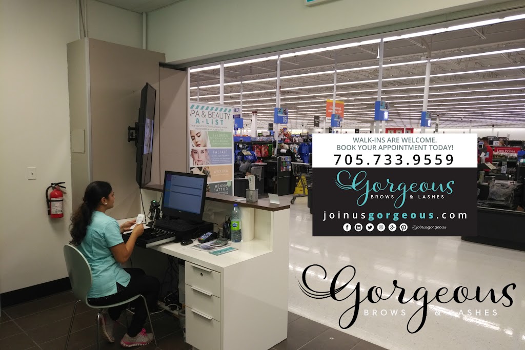 Gorgeous - Brows & Lashes | Gorgeous - Brows & Lashes is located inside Walmart, 450 Bayfield St, Barrie, ON L4M 5A2, Canada | Phone: (705) 733-9559