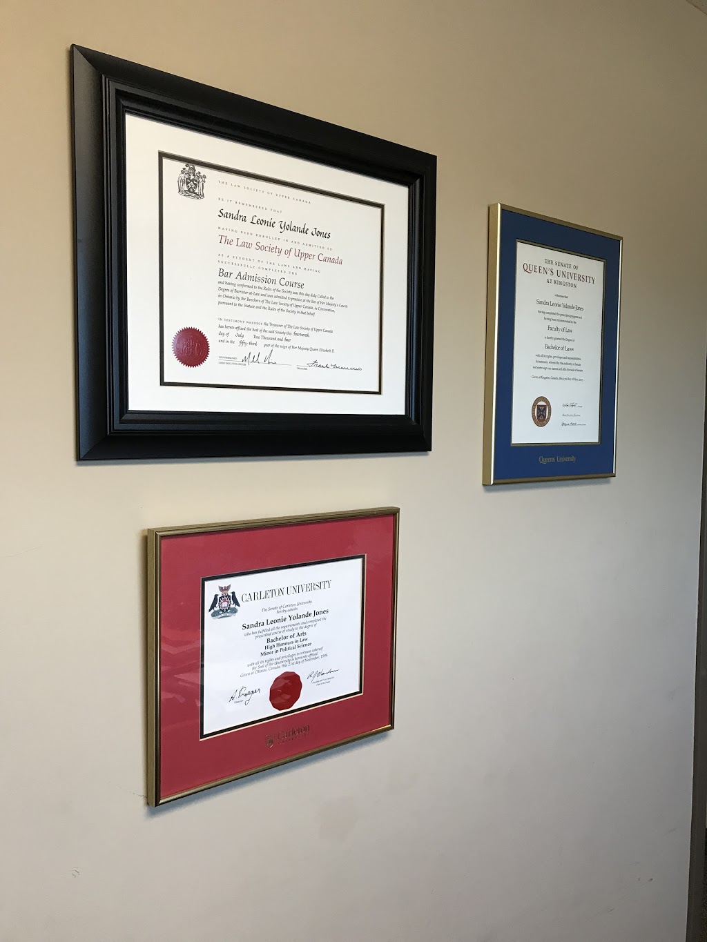 Law Office of Sandra Jones | 1827 Woodward Dr Suite 107, Ottawa, ON K2C 0P9, Canada | Phone: (613) 228-0001