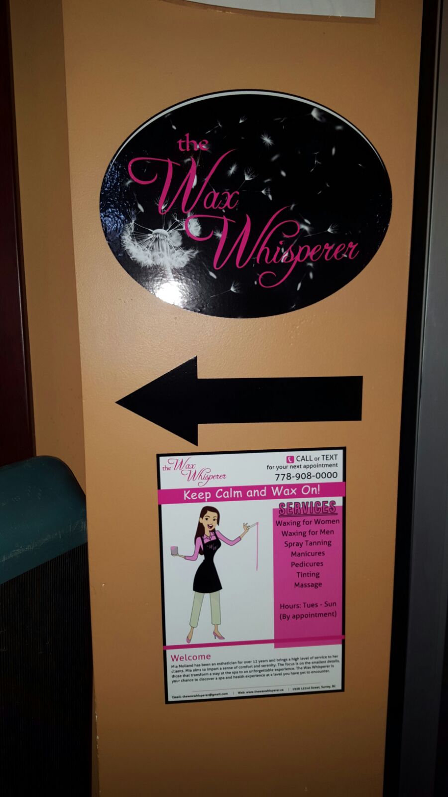 The Wax Whisperer | 3953 206a St, Langley City, BC V3A 7A8, Canada | Phone: (778) 908-0000