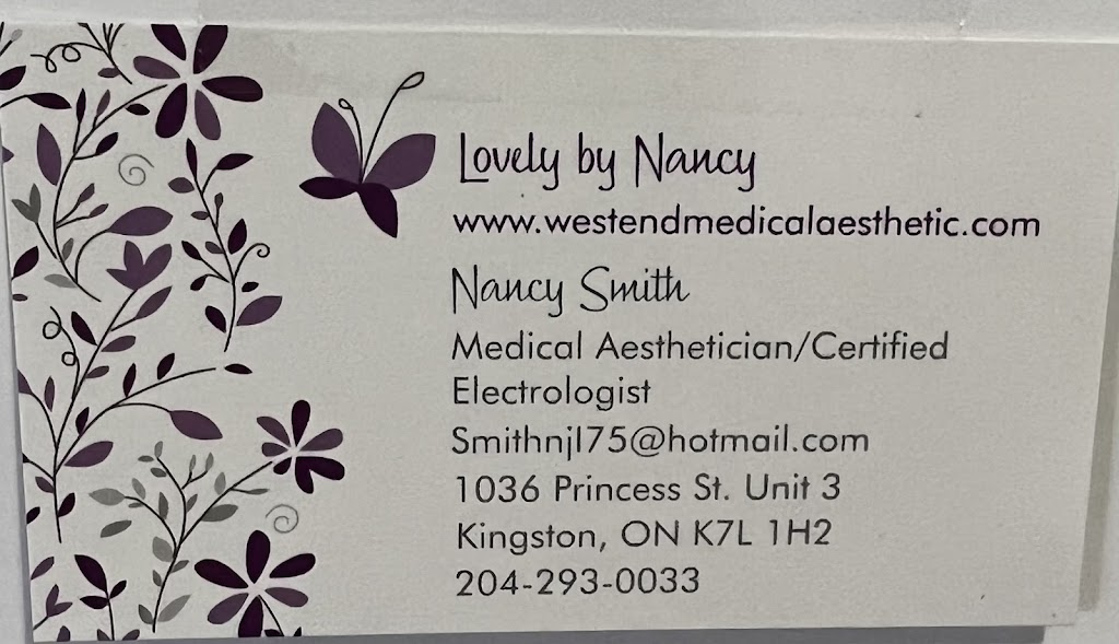 Lovely by Nancy | 1036 Princess Street Unit 3 Suites 110 + 119, Kingston, ON K7L 1H2, Canada | Phone: (204) 293-0033
