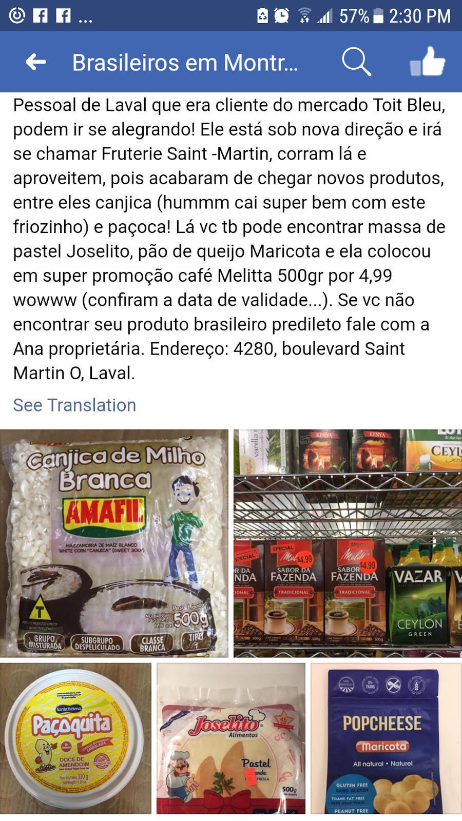 FRUITERIE ET ROTISERIE SAINT MARTIN | 4280 Boulevard Saint-Martin O, Laval, QC H7T 1C3, Canada | Phone: (450) 686-0360