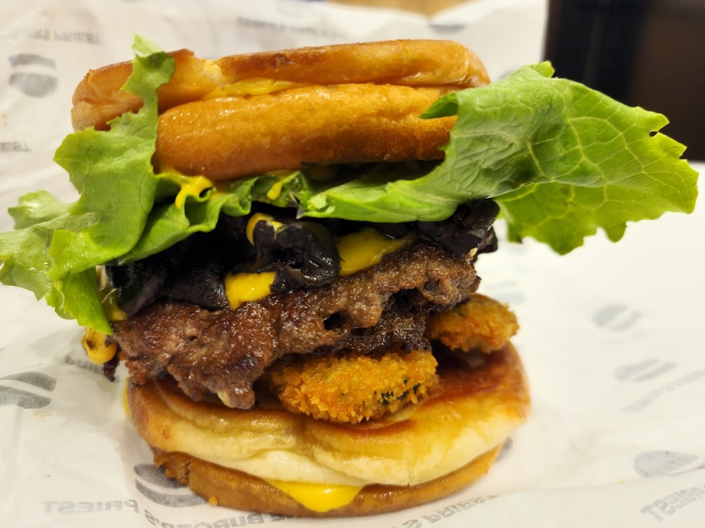 The Burgers Priest | 4600 130 Ave SE #418, Calgary, AB T2Z 0C2, Canada | Phone: (587) 943-4708