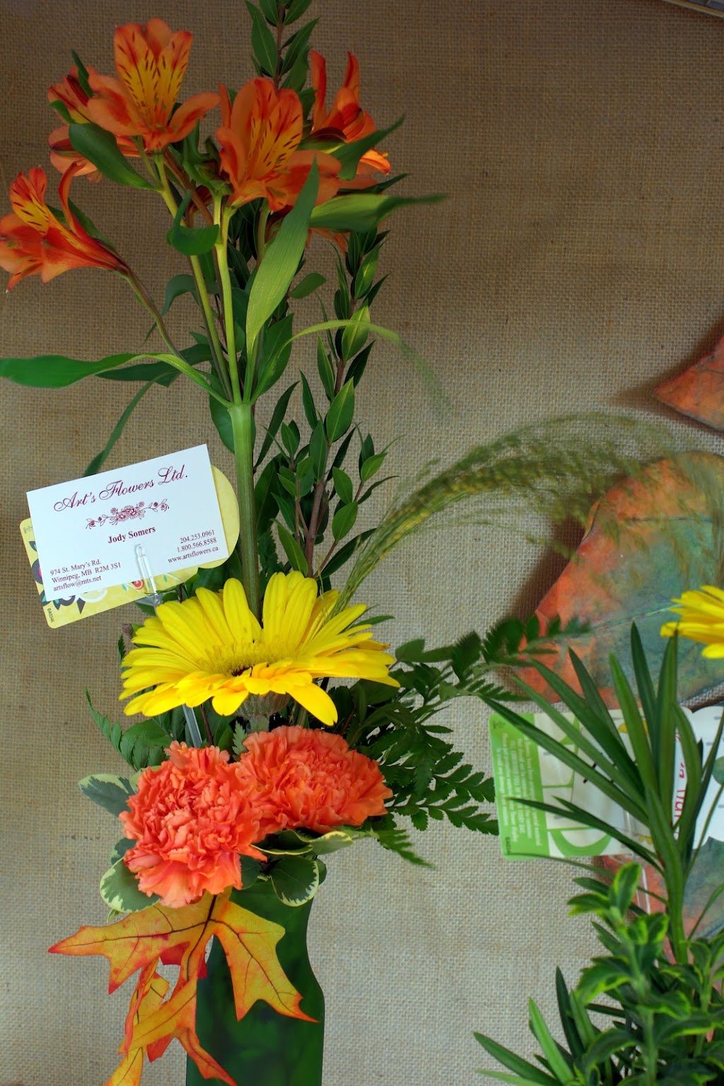 Arts Flowers Ltd. | 974 St Marys Rd, Winnipeg, MB R2M 3S1, Canada | Phone: (204) 253-0961