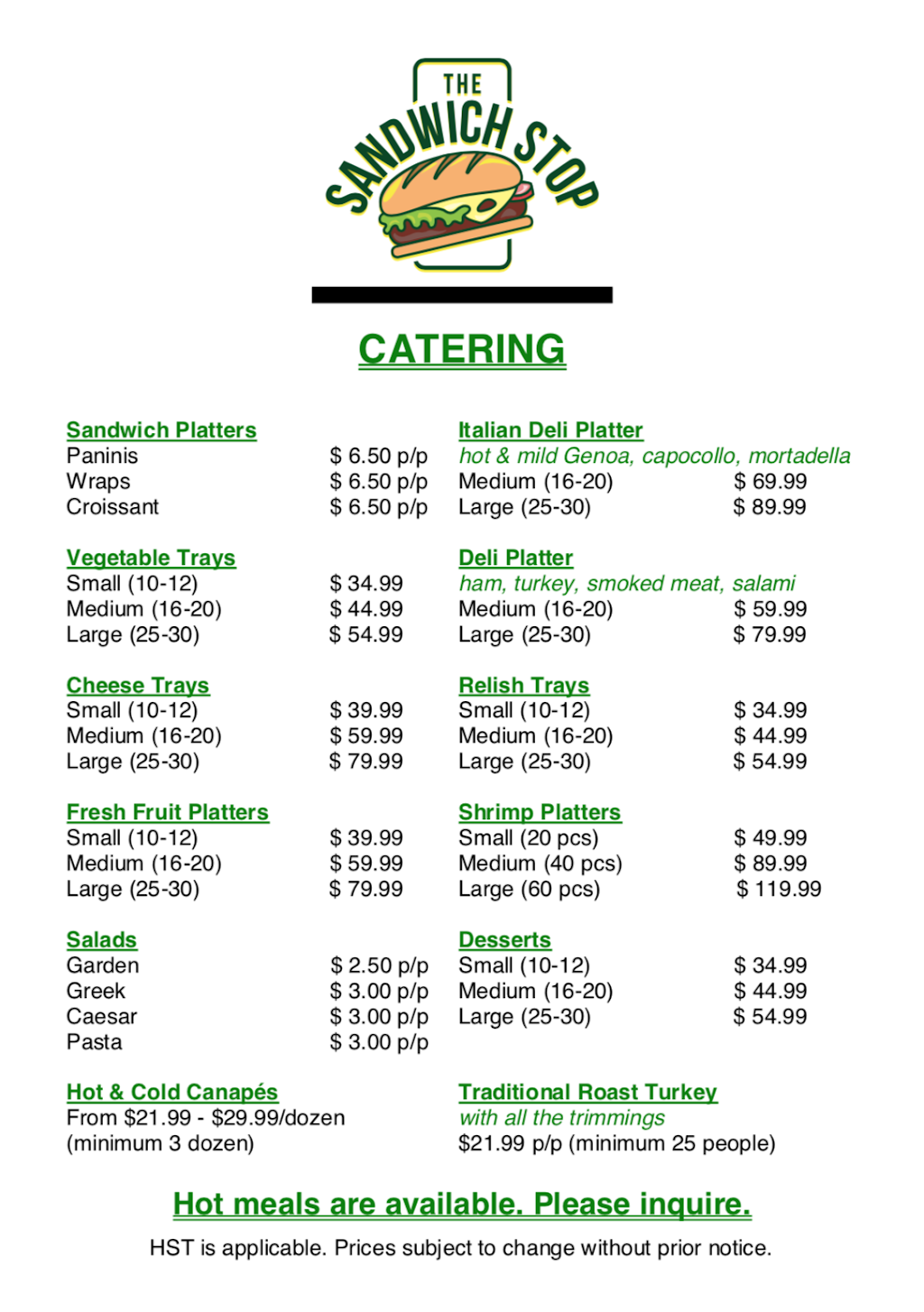 The Sandwich Stop | C, 2285 St Laurent Blvd #10, Ottawa, ON K1G 4Z6, Canada | Phone: (613) 680-6844