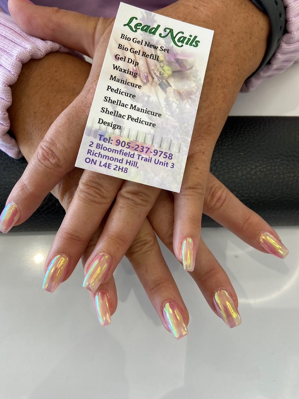 Lead Nails | 2 Bloomfield Trail unit 3, Richmond Hill, ON L4E 2H8, Canada | Phone: (905) 237-9758