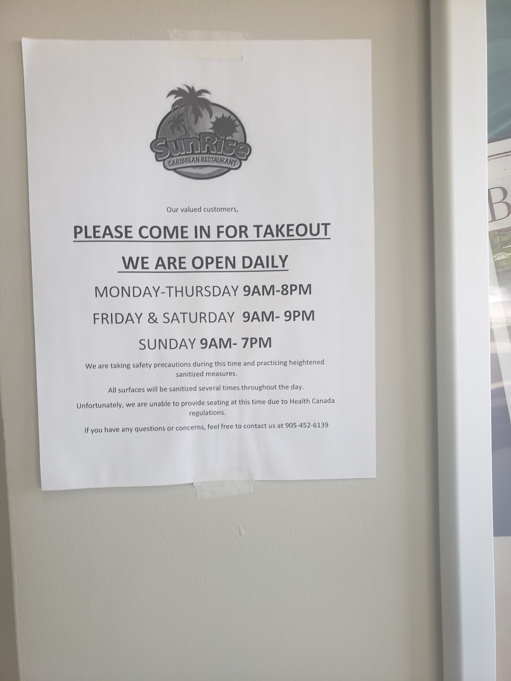 SUNRISE CARIBBEAN RESTAURANT | 332 Main St N Unit #8, Brampton, ON L9V 1P8, Canada | Phone: (905) 452-6139