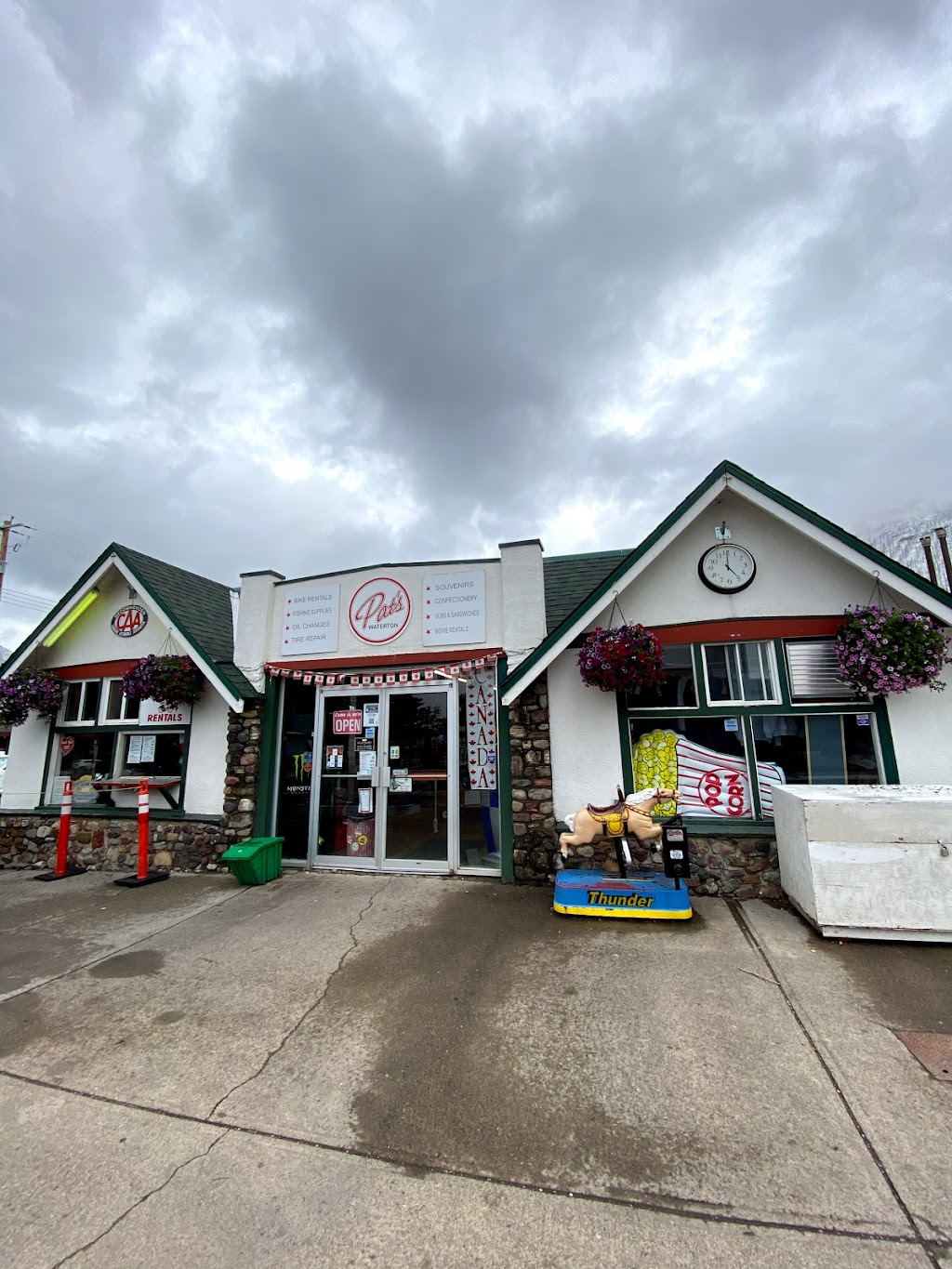 Pats Waterton Gas & Cycle Rental | 224 Mt View Rd, Waterton Park, AB T0K 2M0, Canada | Phone: (403) 859-2266