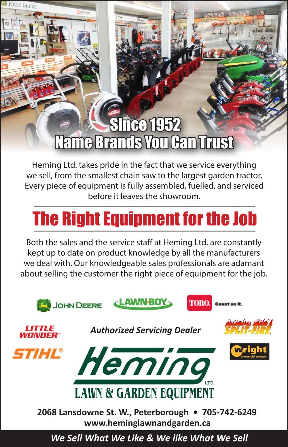 Heming Ltd | 2068 Lansdowne Street West, Cavan-Monaghan, ON K9J 0G5, Canada | Phone: (705) 742-6249