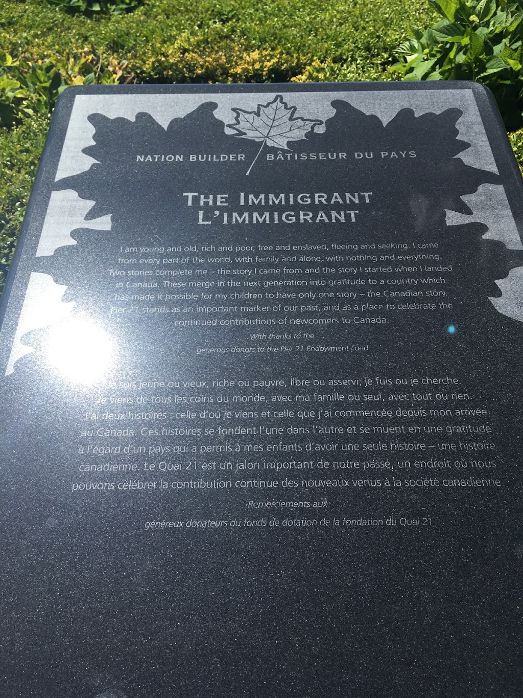 The imigrant memorial | South End, NS B3H 4P7, Canada