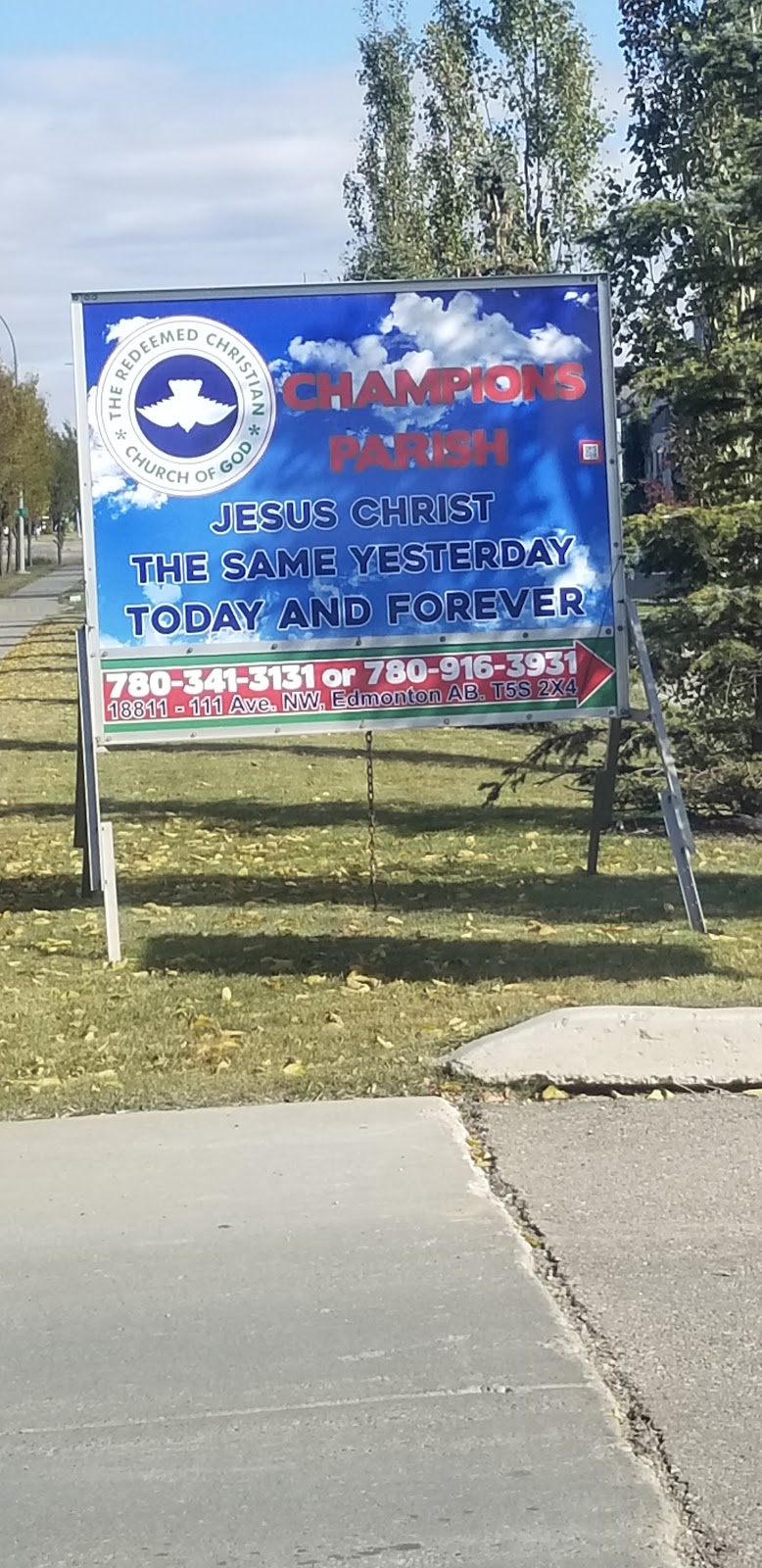 RCCG CHAMPIONS PARISH | 18811 111 Ave NW, Edmonton, AB T5S 2X4, Canada | Phone: (780) 916-3931