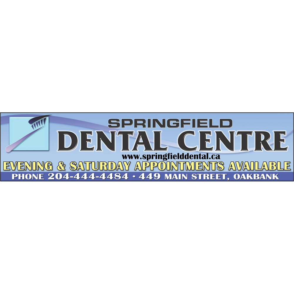 Springfield Dental Centre | 240-449 Main St, Oakbank, MB R0E 1J0, Canada | Phone: (204) 444-4484