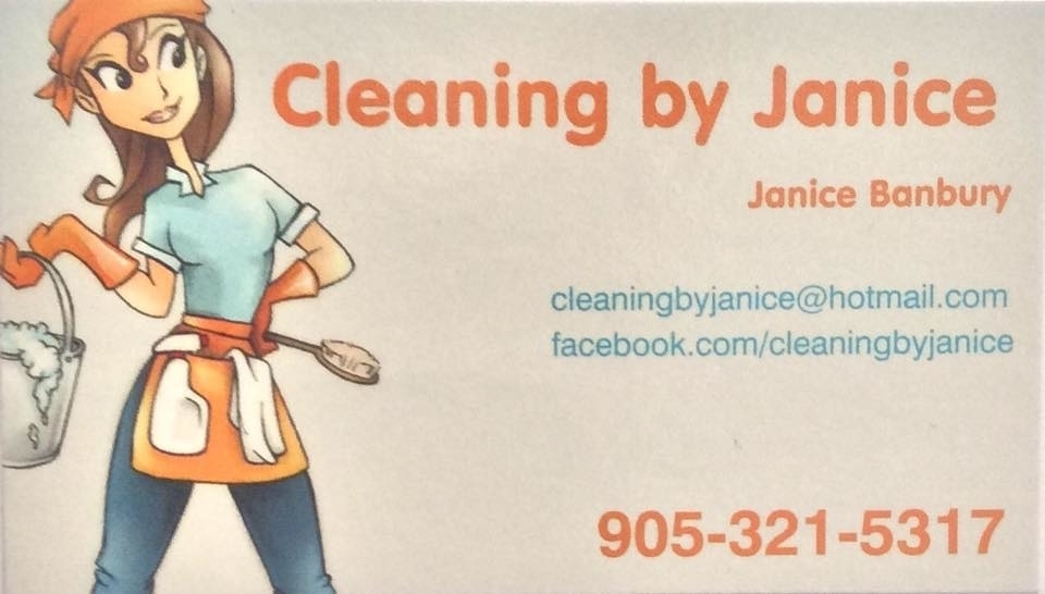 Cleaning by Janice | 50963 Lambert Rd, Welland, ON L3B 5N6, Canada | Phone: (905) 321-5317