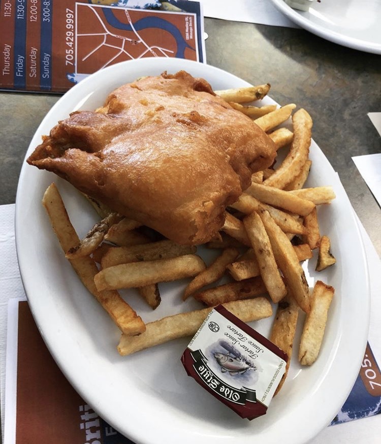 British Cuisine Fish & Chips | 1256 Mosley St, Wasaga Beach, ON L9Z 2E2, Canada | Phone: (705) 429-9997