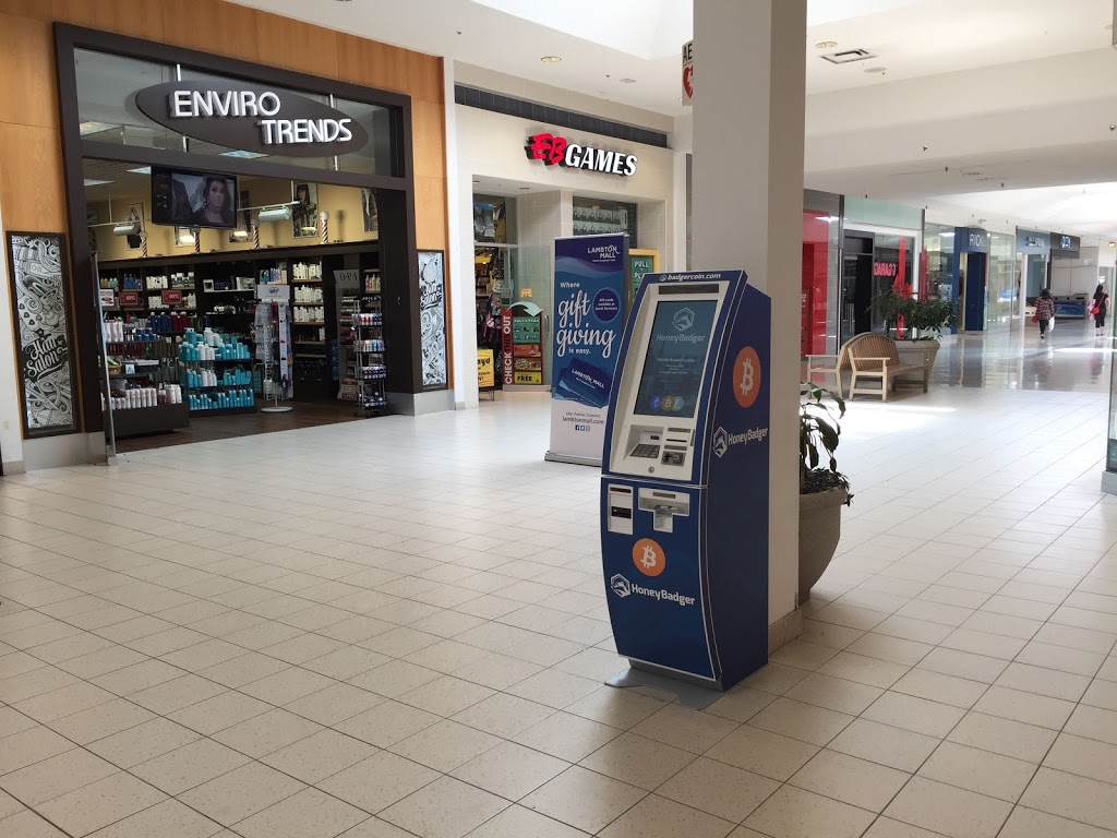 HoneyBadger Bitcoin ATM at Lambton Mall | 1380 London Rd, Sarnia, ON N7S 3Y1, Canada | Phone: (604) 787-1220