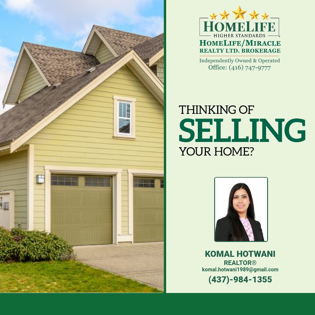 Komal Hotwani- Homelife Miracle Realty Ltd | 821 Bovaird Dr W, Brampton, ON L6X 0T9, Canada | Phone: (437) 984-1355