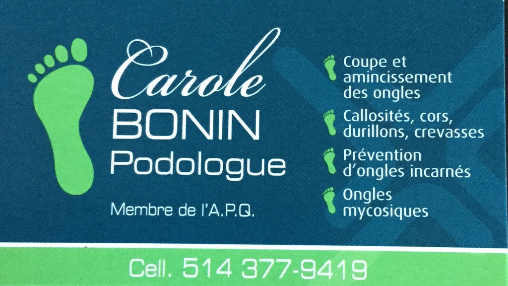 Carole Bonin podologue | 52 Rue Saint Laurent, Beauharnois, QC J6R 1V4, Canada | Phone: (514) 377-9419