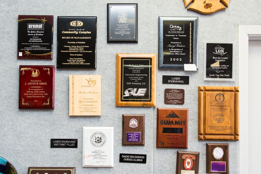 Ansells Awards & Specialties | 648 Talbot St, St Thomas, ON N5P 1C8, Canada | Phone: (519) 633-6547