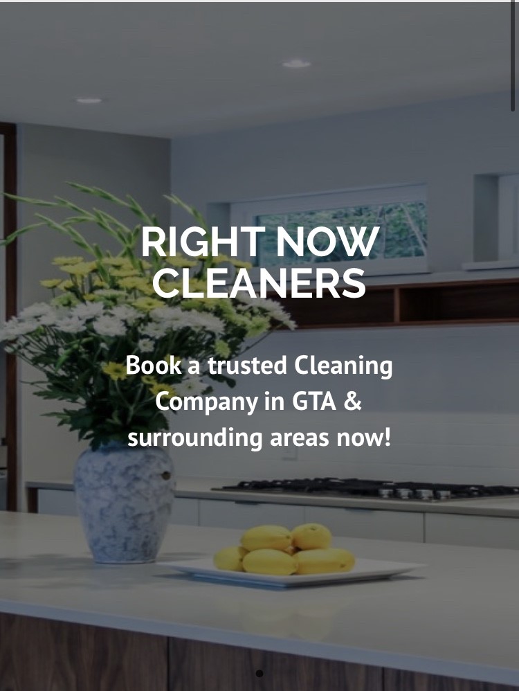 Right Now Cleaners | 351 Crowder Blvd Apt 107, Newmarket, ON L3Y 8J5, Canada | Phone: (647) 809-8036