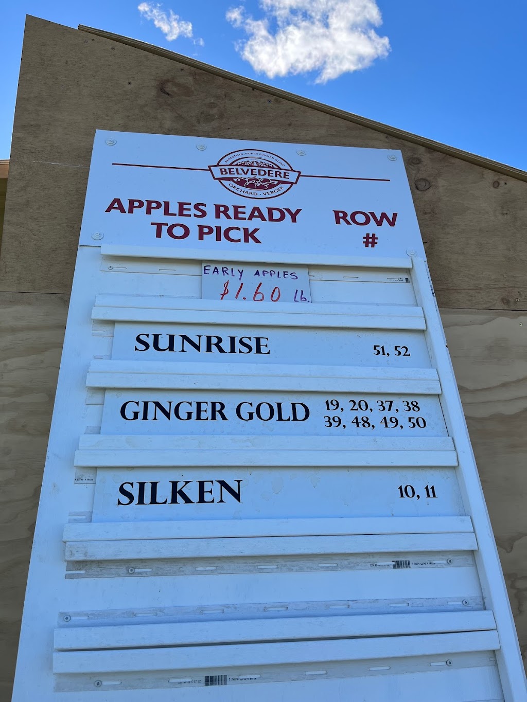 Belvedere Orchard U-Pick | 1481 Millboro Rd, North Wiltshire, PE C0A 1Y0, Canada | Phone: (902) 629-9974