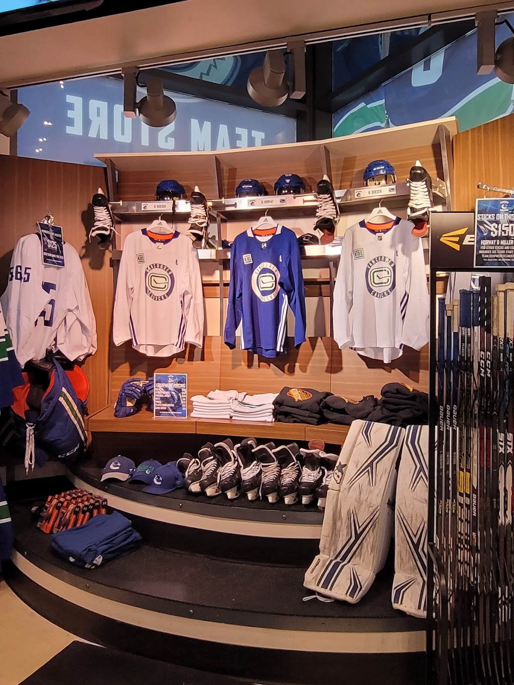 Canucks Team Store | 800 Griffiths Way, Vancouver, BC V6B 6G1, Canada | Phone: (604) 899-7590