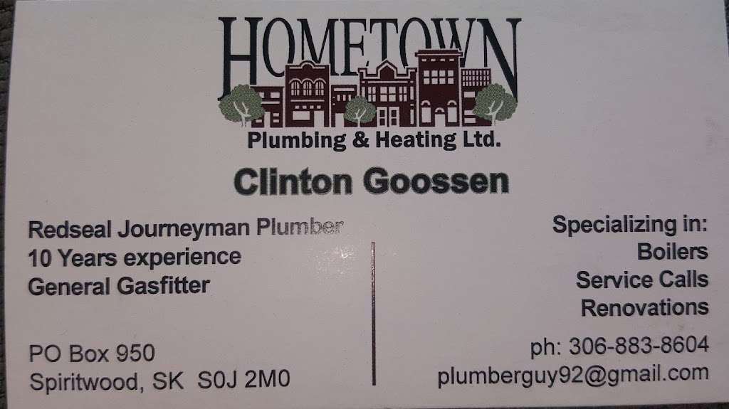 Hometown Plumbing & Heating Ltd | SK-24, Spiritwood, SK S0J 2M0, Canada | Phone: (306) 883-8604