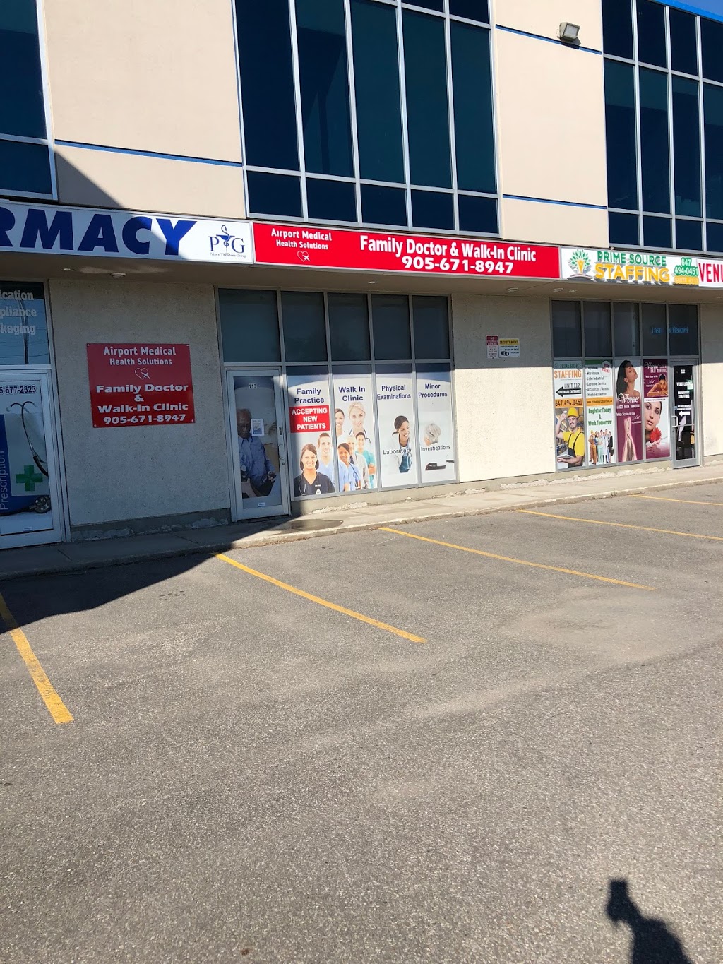 Airport Medical Health Solutions | 2985 Drew Rd #113, Mississauga, ON L4T 0A4, Canada | Phone: (905) 671-8947