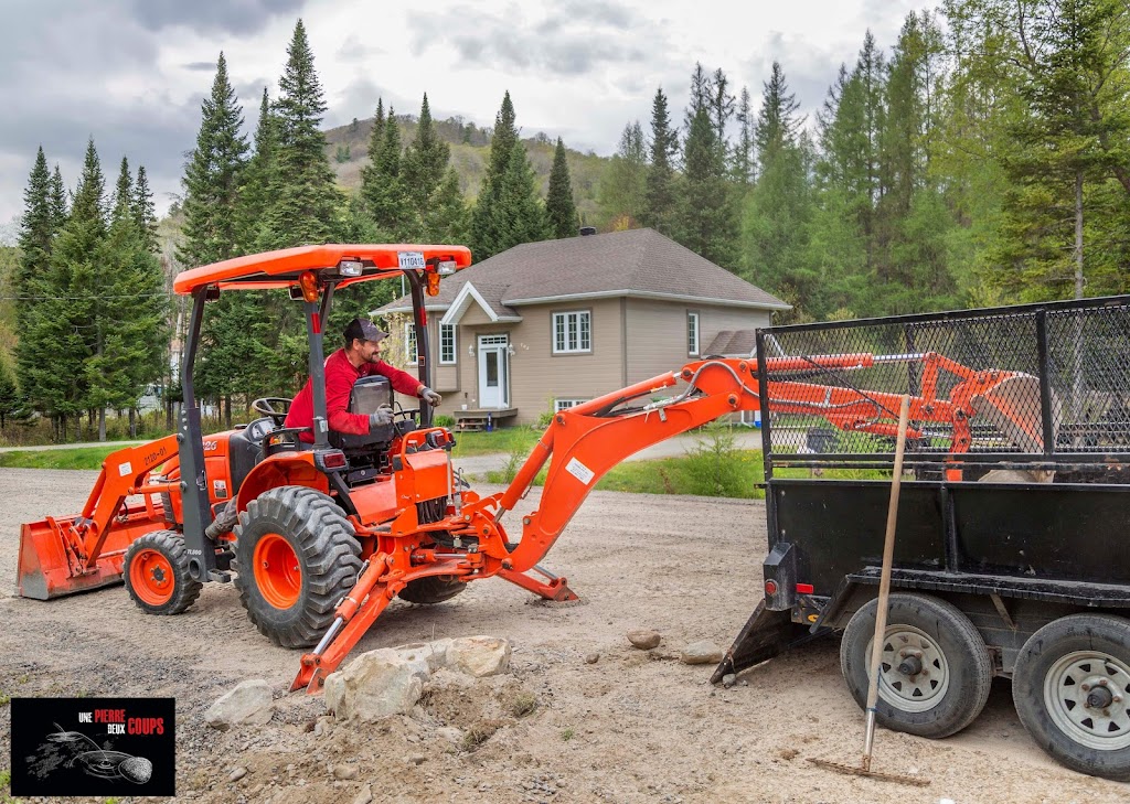 UNE PIERRE DEUX COUPS | Entretien extérieur | Déneigement | 970 Rue Fleurent, Mont-Tremblant, QC J8E 2W6, Canada | Phone: (819) 808-7469