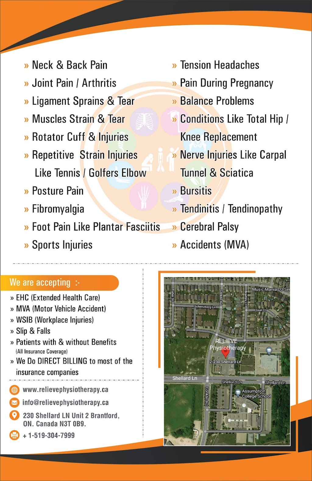Relieve Physiotherapy and Health Centre - West Brantford | 230 Shellard Ln Unit 2, Brantford, ON N3T 0B9, Canada | Phone: (519) 900-1265