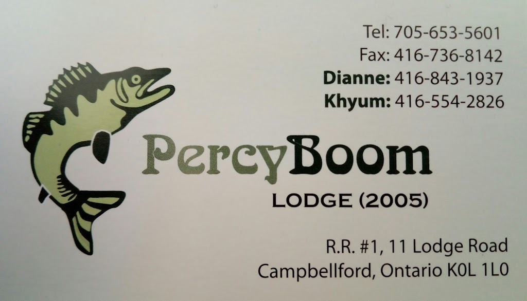 Percy Boom Lodge | 11 Lodge Rd RR #1, Campbellford, ON K0L 1L0, Canada | Phone: (705) 653-5601