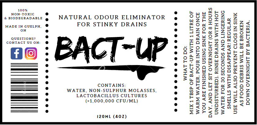 Bact-Up Solutions | 20 North St, Guelph, ON N1H 8N5, Canada | Phone: (226) 668-4997