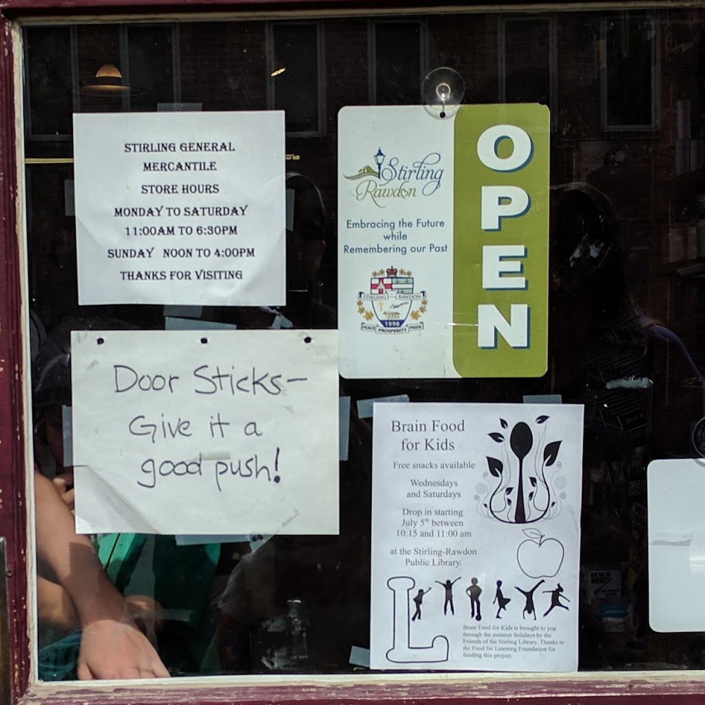 Stirling General Mercantile | 26 W Front St, Stirling, ON K0K 3E0, Canada | Phone: (613) 243-8462