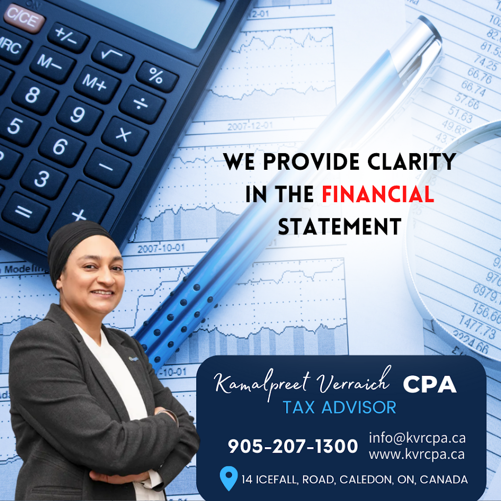 Kamalpreet Verraich CPA | 14 Icefall Rd, Town Of Caledon, ON L7C 3T7, Canada | Phone: (905) 207-1300
