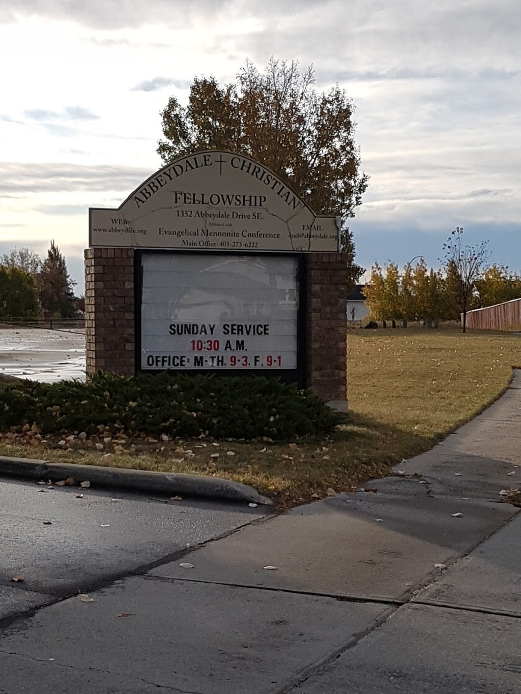 Abbeydale Christian Fellowship | 1352 Abbeydale Dr SE, Calgary, AB T2A 7L8, Canada | Phone: (403) 273-6222