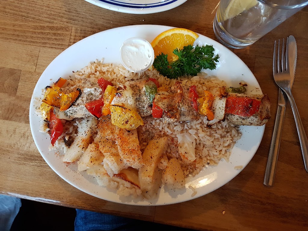 Corfu Mediterranean Grill | 8 King St E, Cobourg, ON K9A 3P8, Canada | Phone: (905) 377-8131