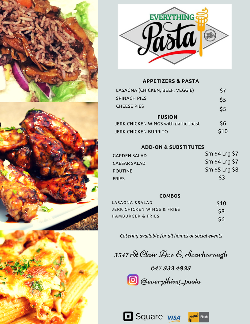 Everything pasta | 3547 St Clair Ave E, Scarborough, ON M1K 1L6, Canada