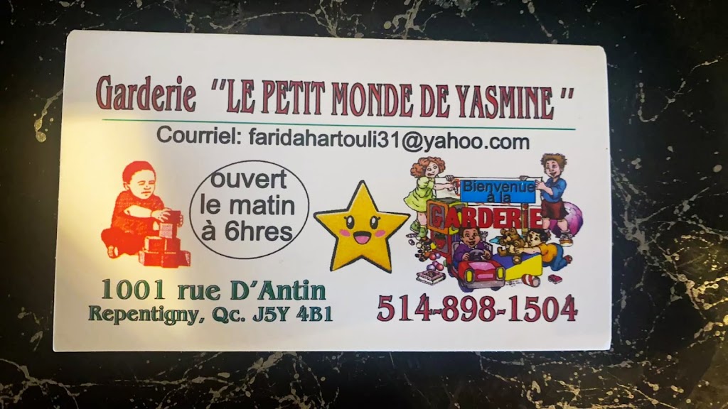 Nursery Small Monde De Yasmine | 1001 Rue dAntin, Repentigny, QC J5Y 4B1, Canada | Phone: (514) 898-1504