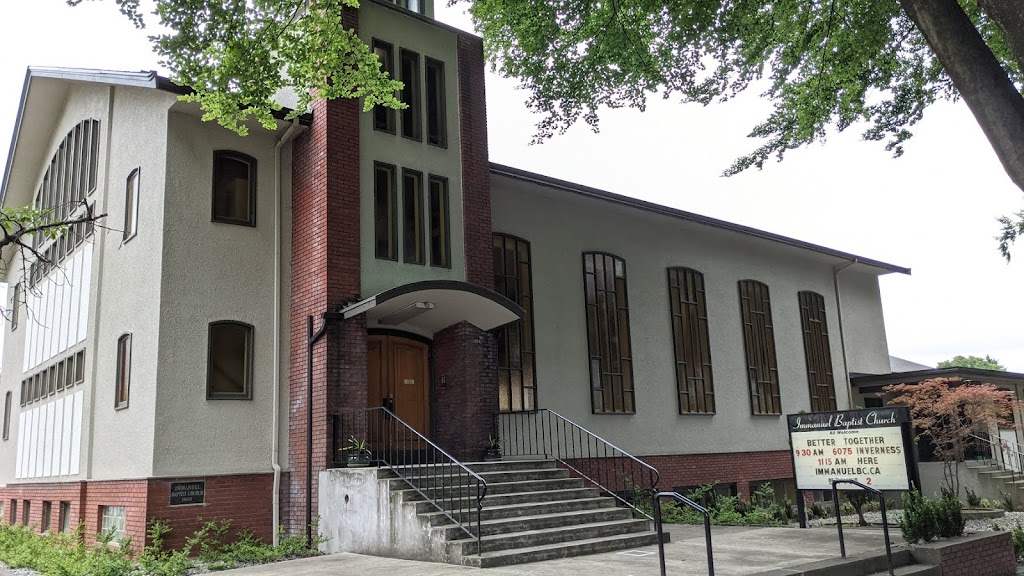 Immanuel Baptist Church | 109 E 40th Ave, Vancouver, BC V5W 1L6, Canada | Phone: (604) 327-4010