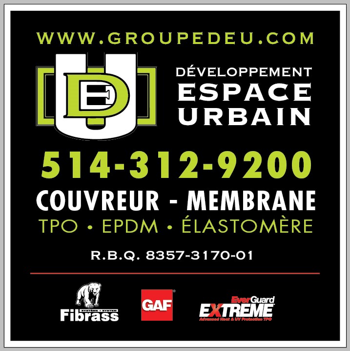 Couvreur -Groupe DEU | 1990 Rue Notre-Dame-de-Fatima, Laval, QC H7G 4X8, Canada | Phone: (514) 312-9200