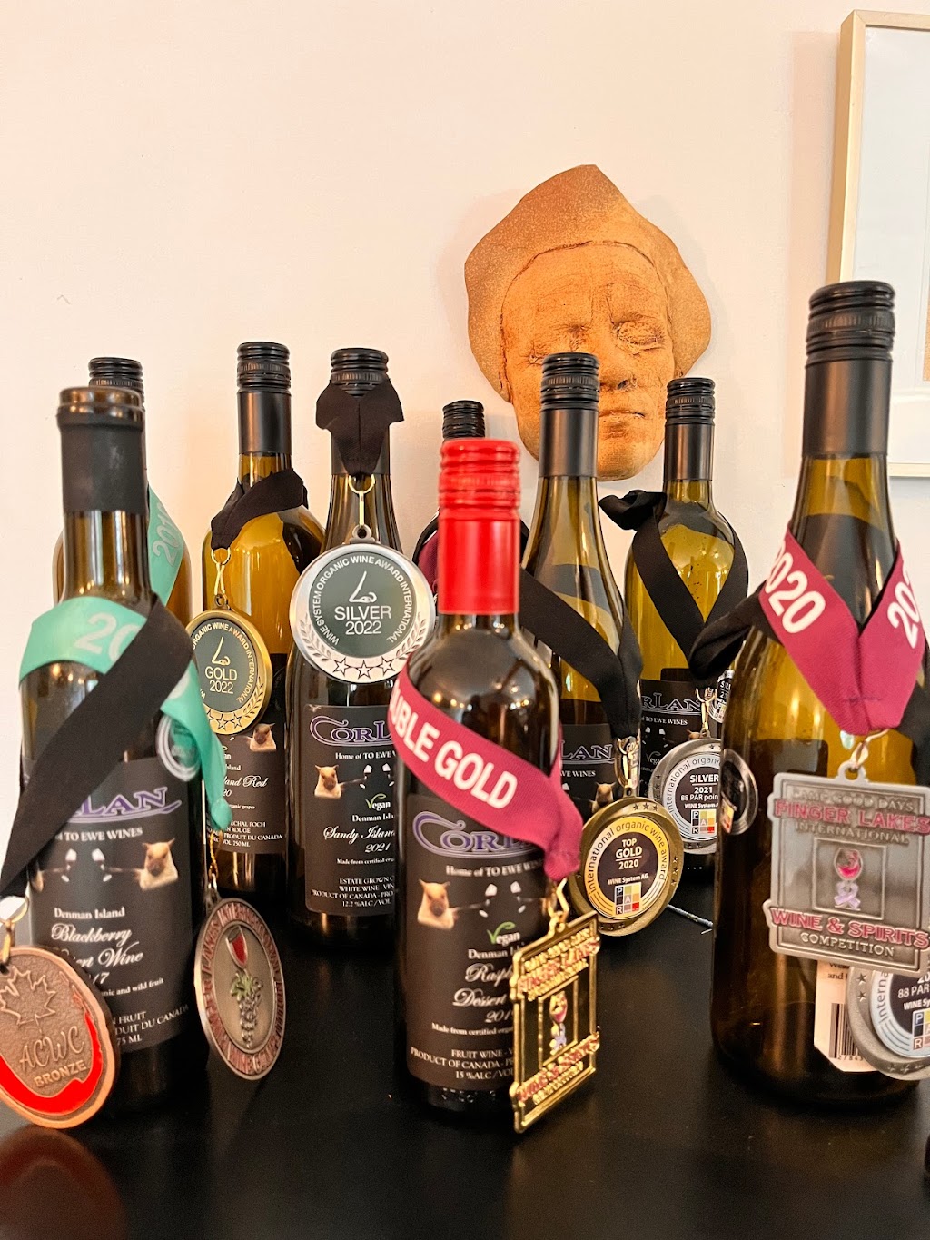 Corlan Farm Vineyard And Winery | 8441 McFarlane Rd, Denman Island, BC V0R 1T0, Canada | Phone: (250) 335-9132